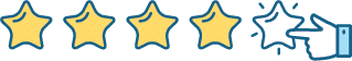 Review stars for leaving a review